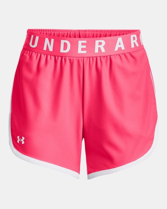 Shorts UA Play Up de 13 cm (5 in) para Mujer, Pink, pdpMainDesktop image number 4